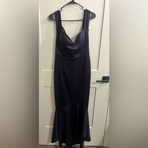Elegant Navy Blue Women's Dress